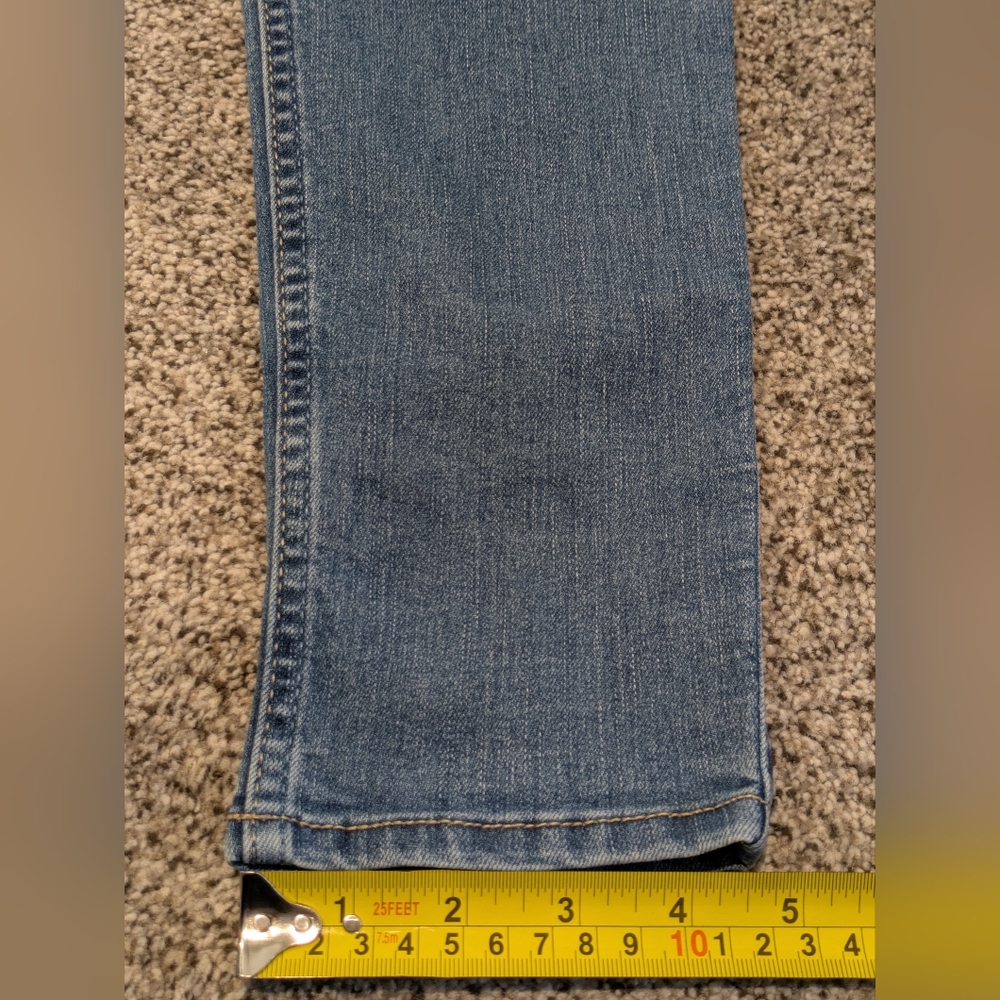 Women's Hollister Sz 7R Denim Blue Jeans 28x31 High Rise Distressed Skinny Pants - Picture 6 of 16